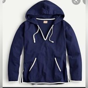J. Crew Weekend Navy Mariner Cotton Hoodie